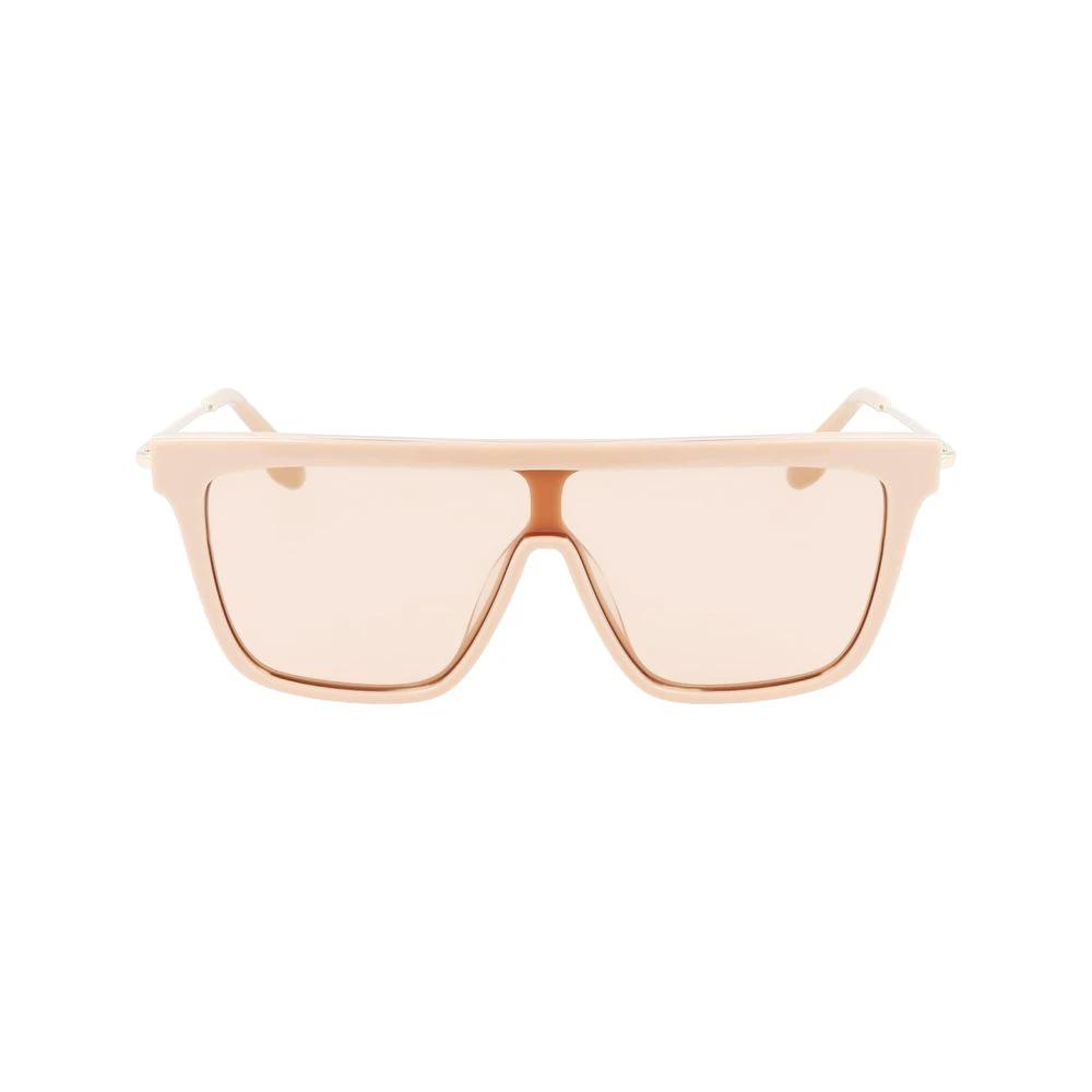 Victoria Beckham Beige Acetate Sunglasses by Victoria Beckham