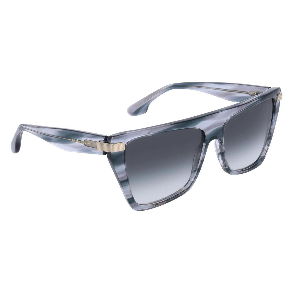 Victoria Beckham Gray Acetate Sunglasses by Victoria Beckham