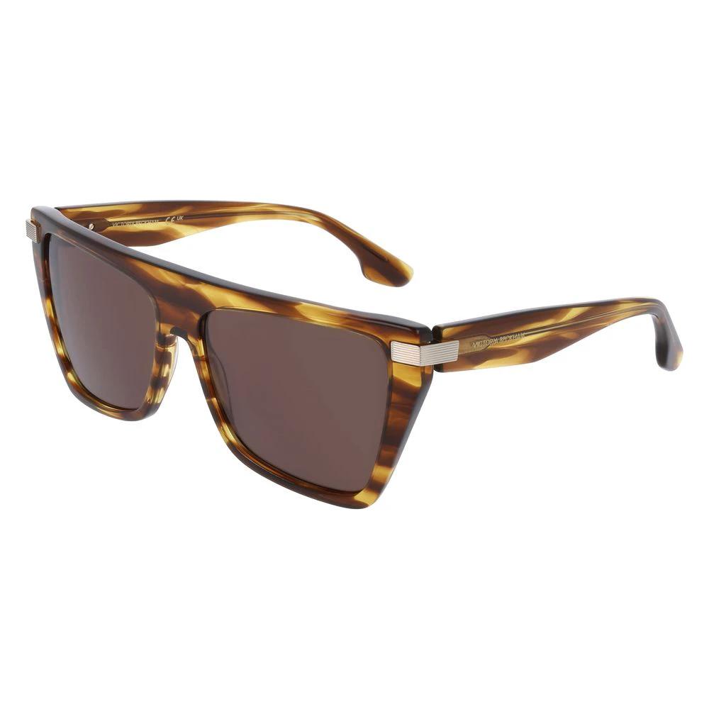 Victoria Beckham Brown Acetate Sunglasses by Victoria Beckham