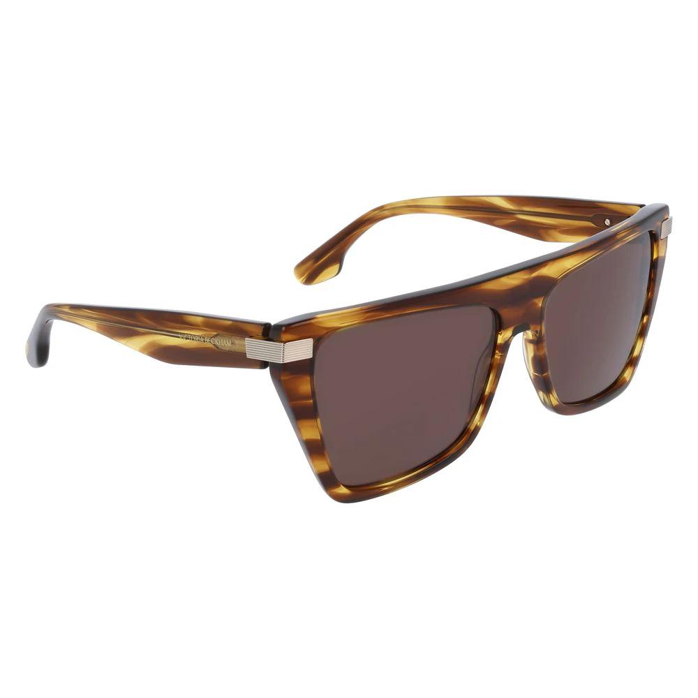 Victoria Beckham Brown Acetate Sunglasses by Victoria Beckham