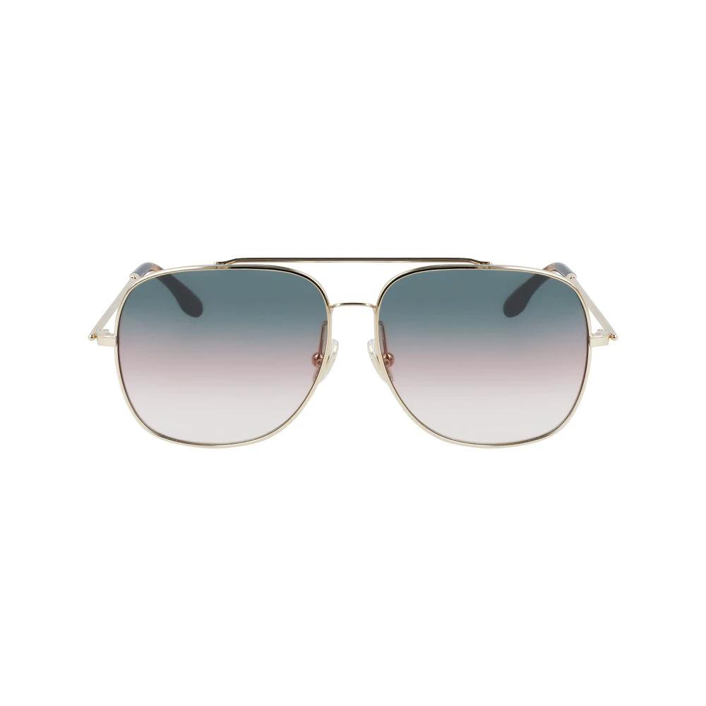 Victoria Beckham Gold Metal Sunglasses by Victoria Beckham