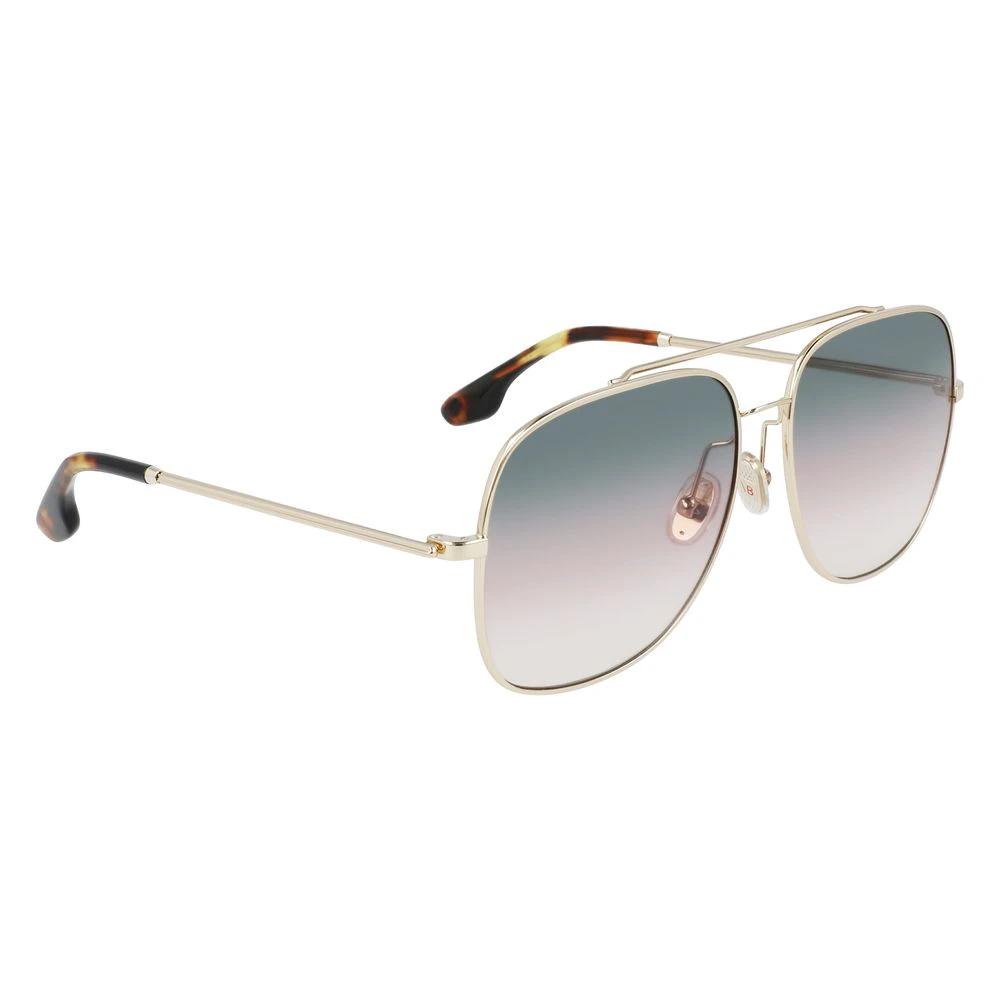 Victoria Beckham Gold Metal Sunglasses by Victoria Beckham