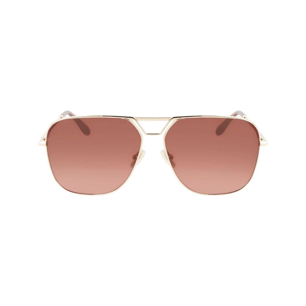 Victoria Beckham Gold Metal Sunglasses by Victoria Beckham