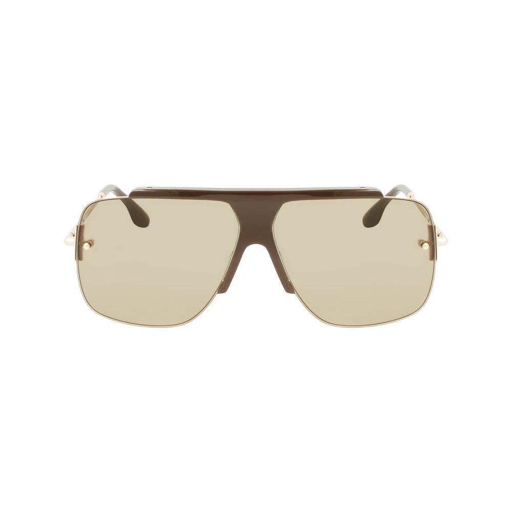 Victoria Beckham Brown Acetate Sunglasses by Victoria Beckham