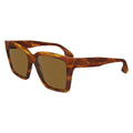 Victoria Beckham Brown Acetate Sunglasses by Victoria Beckham