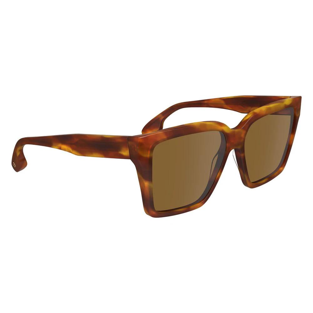 Victoria Beckham Brown Acetate Sunglasses by Victoria Beckham