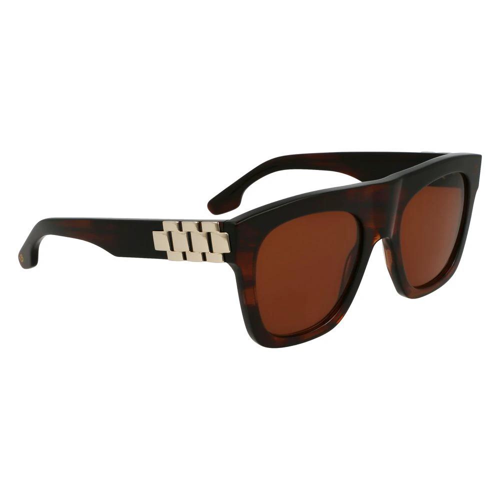 Victoria Beckham Brown Acetate Sunglasses by Victoria Beckham