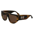 Victoria Beckham Brown Acetate Sunglasses by Victoria Beckham