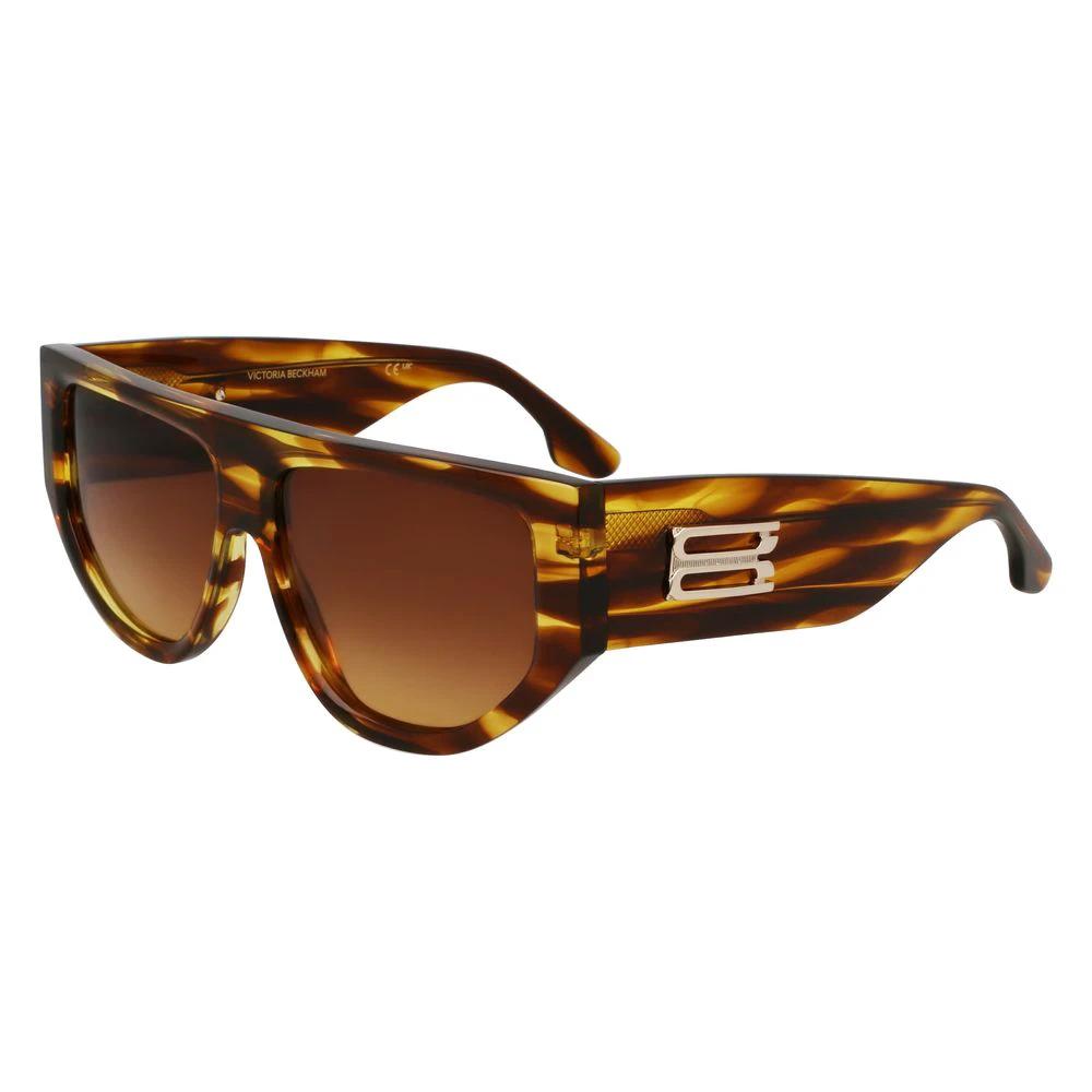 Victoria Beckham Brown Acetate Sunglasses by Victoria Beckham