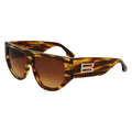 Victoria Beckham Brown Acetate Sunglasses by Victoria Beckham