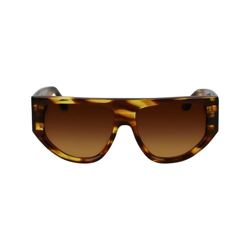 Victoria Beckham Brown Acetate Sunglasses by Victoria Beckham
