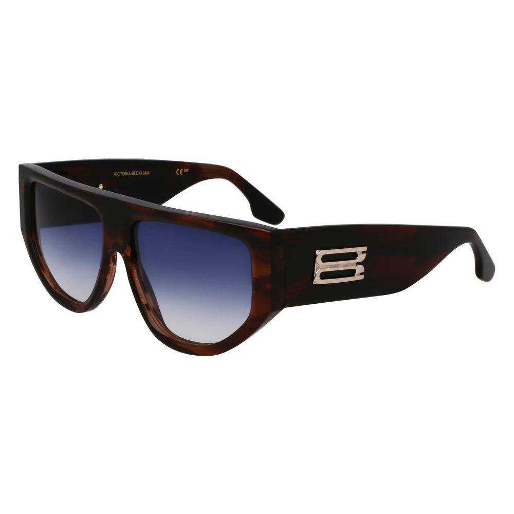 Victoria Beckham Brown Acetate Sunglasses by Victoria Beckham