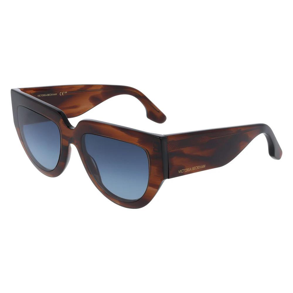 Victoria Beckham Brown Acetate Sunglasses by Victoria Beckham