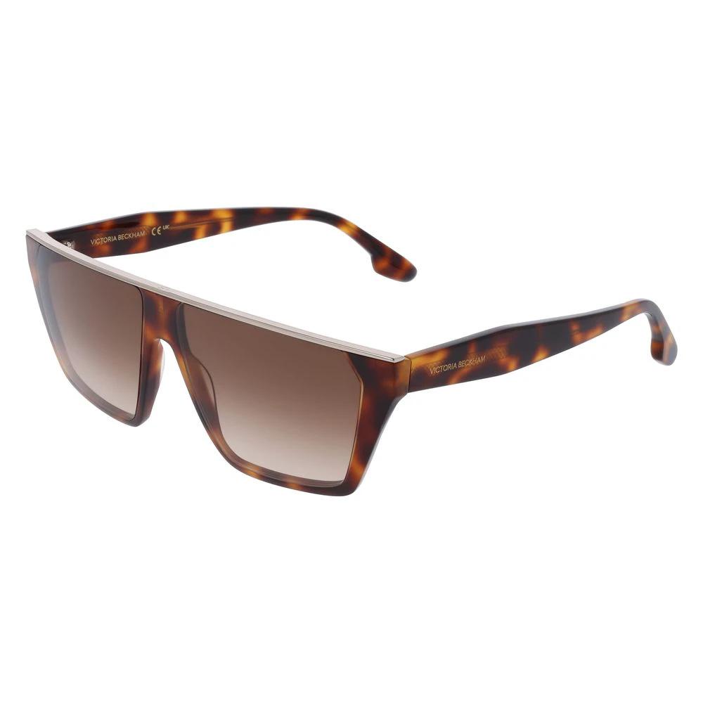 Victoria Beckham Brown Acetate Sunglasses by Victoria Beckham