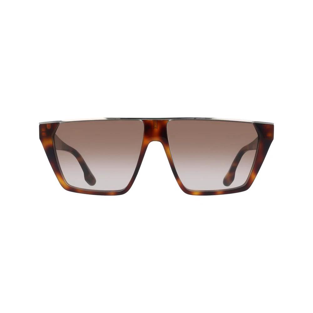 Victoria Beckham Brown Acetate Sunglasses by Victoria Beckham