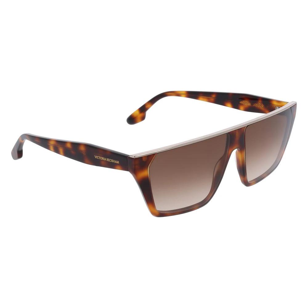 Victoria Beckham Brown Acetate Sunglasses by Victoria Beckham