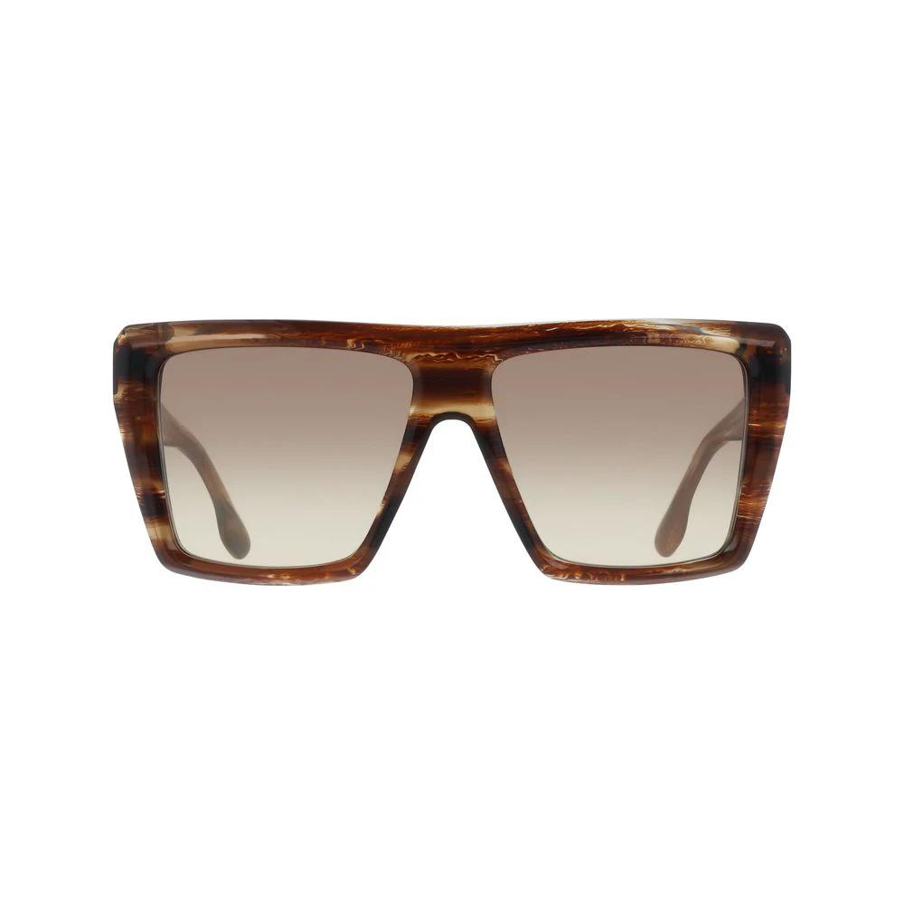 Victoria Beckham Brown Acetate Sunglasses by Victoria Beckham