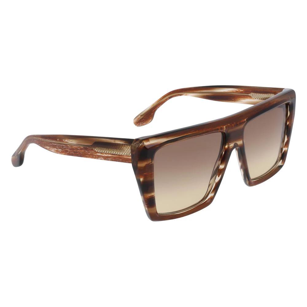 Victoria Beckham Brown Acetate Sunglasses by Victoria Beckham