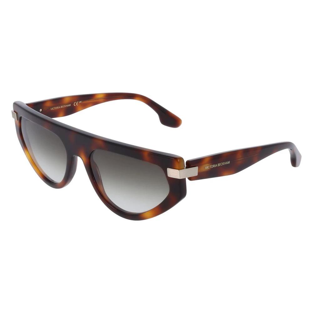 Victoria Beckham Brown Acetate Sunglasses by Victoria Beckham