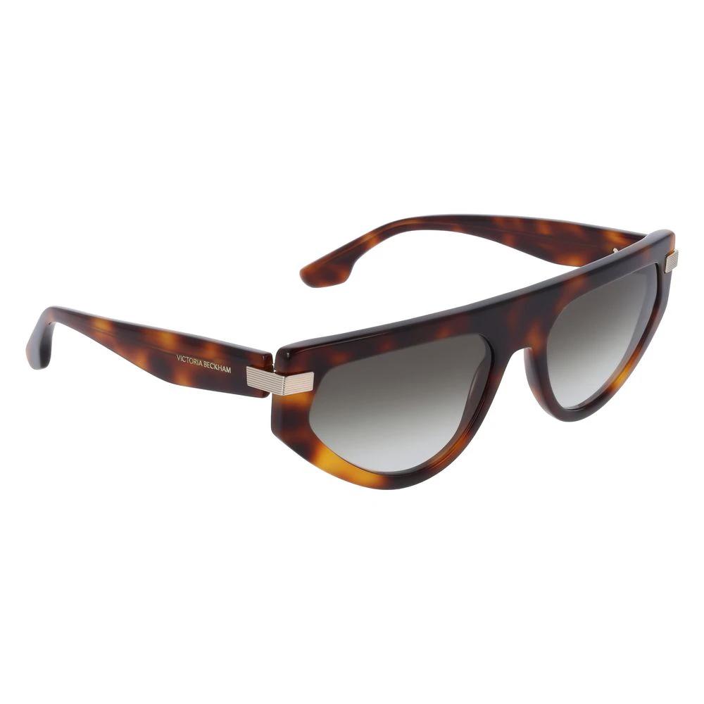 Victoria Beckham Brown Acetate Sunglasses by Victoria Beckham