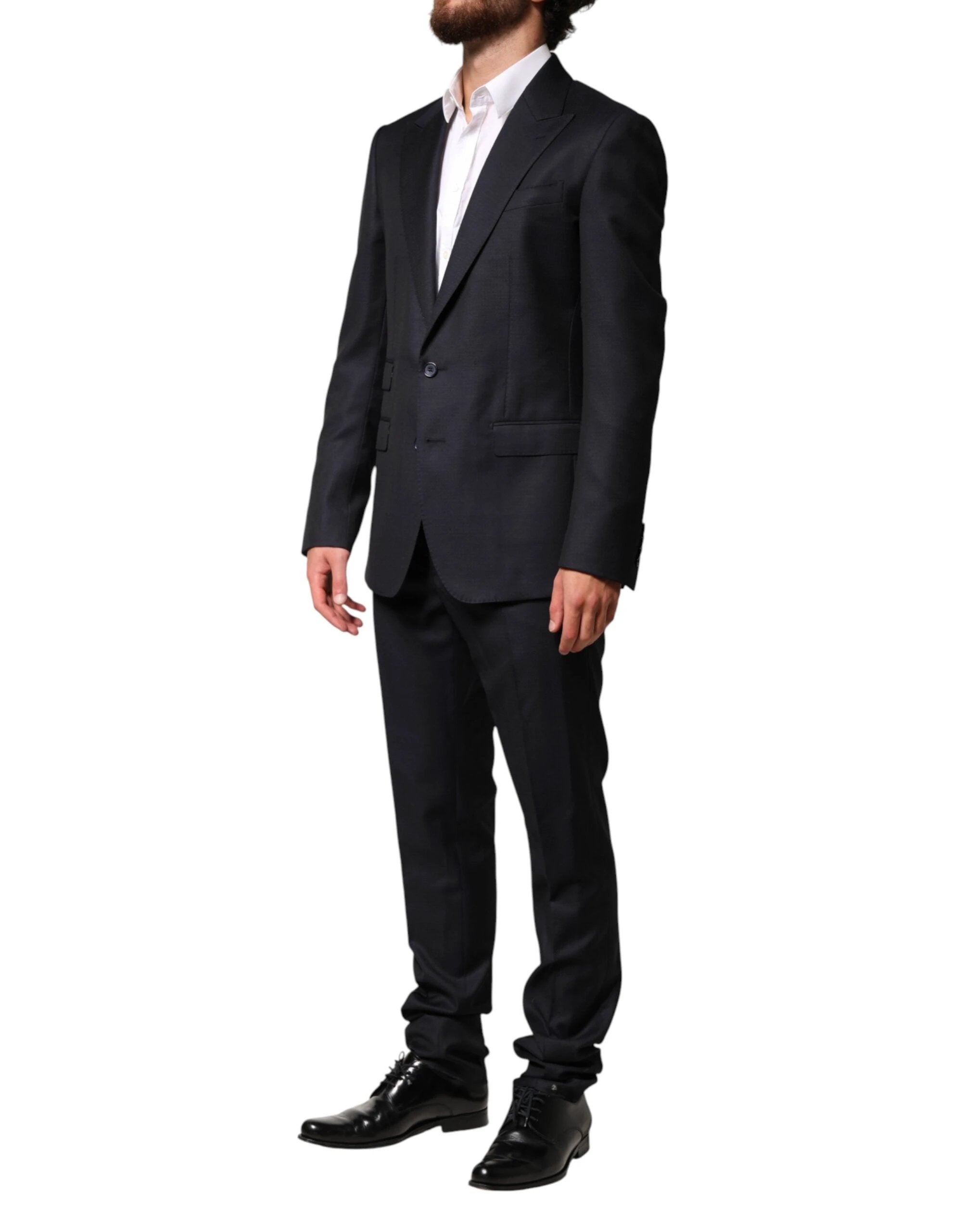 Dolce & Gabbana Black Wool Single Breasted Men 2 Piece Suit by Dolce & Gabbana