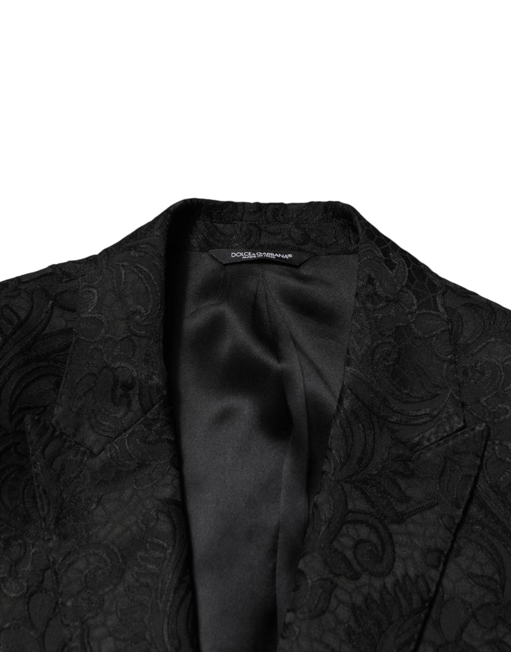 Dolce & Gabbana Black Brocade Single Breasted 2 Piece Suit by Dolce & Gabbana