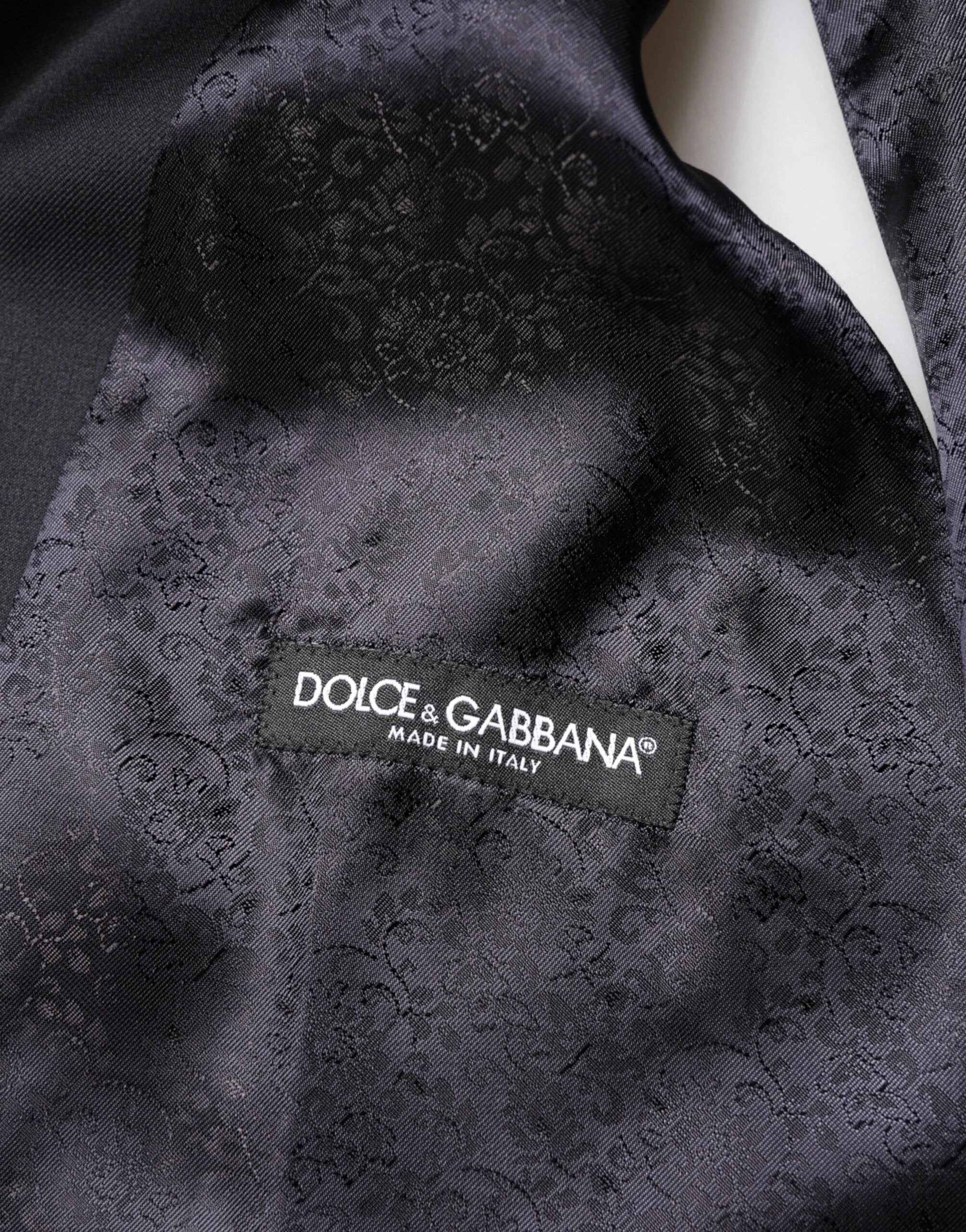 Dolce & Gabbana Black Wool Single Breasted 3 Piece Men Suit by Dolce & Gabbana