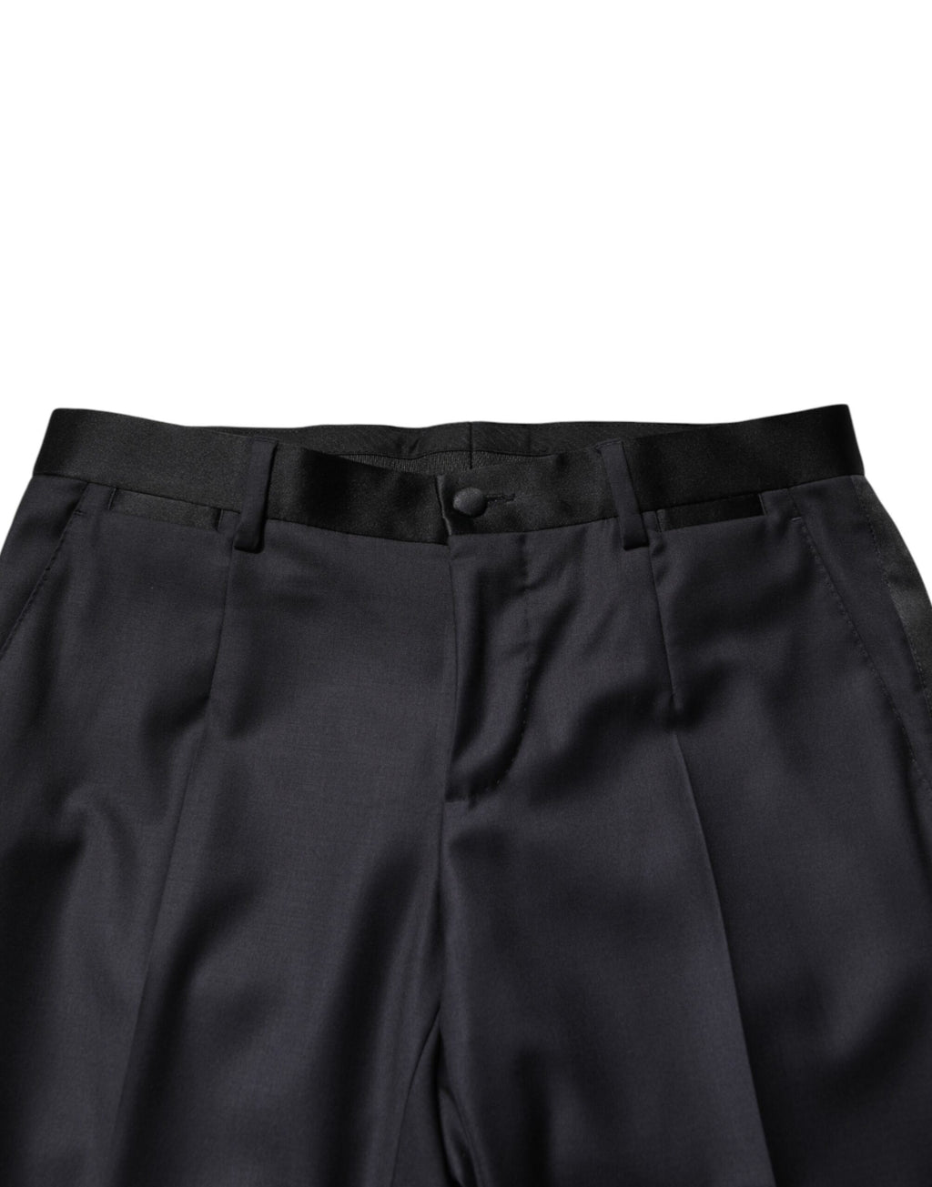 Costume trois pièces Dolce &amp; Gabbana en laine noire à simple boutonnage pour homme