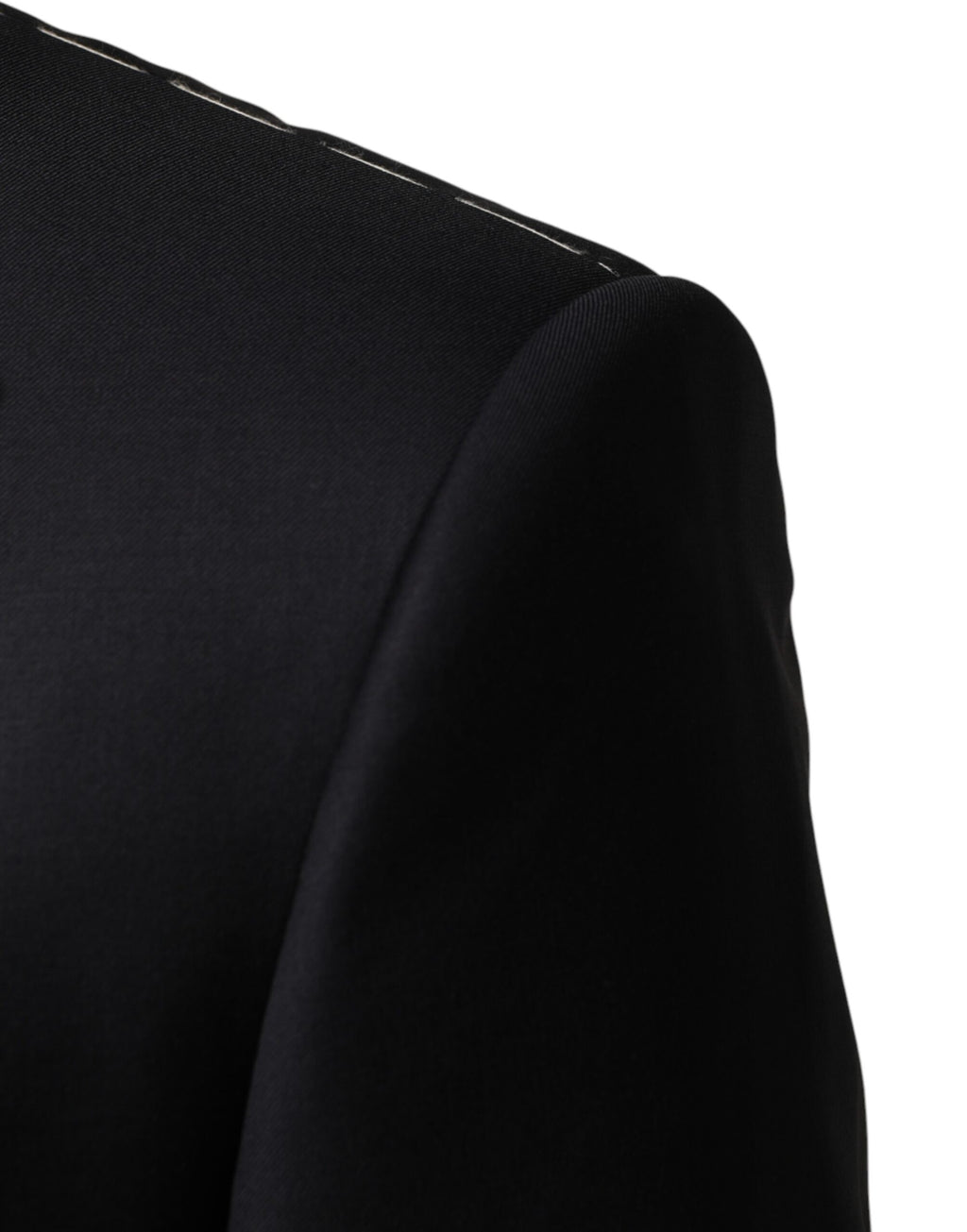 Costume trois pièces Dolce &amp; Gabbana en laine noire à simple boutonnage pour homme