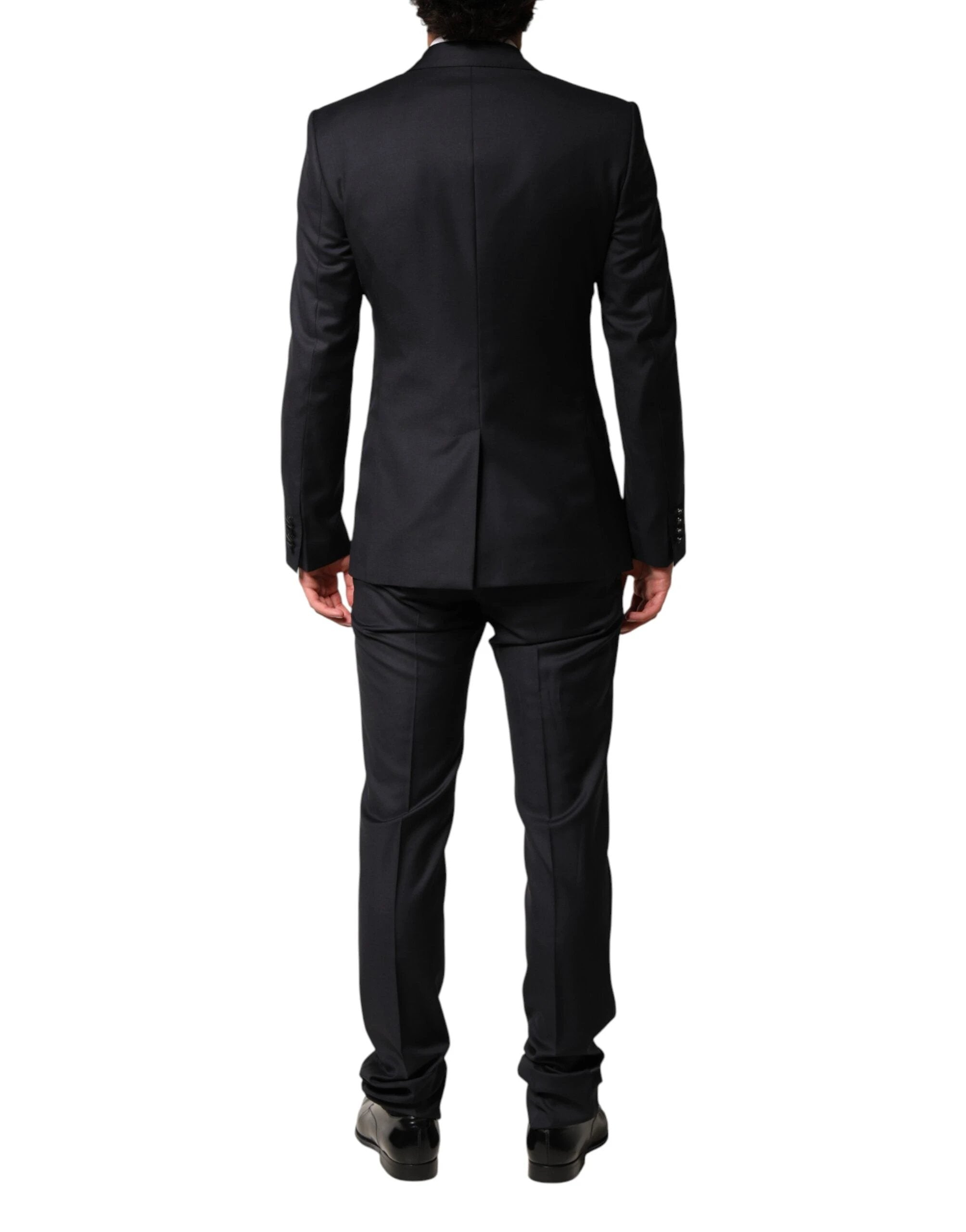 Dolce & Gabbana Black Wool Single Breasted 3 Piece Men Suit by Dolce & Gabbana