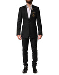 Dolce & Gabbana Black Embellished Single Breasted 2 Pc Suit by Dolce & Gabbana