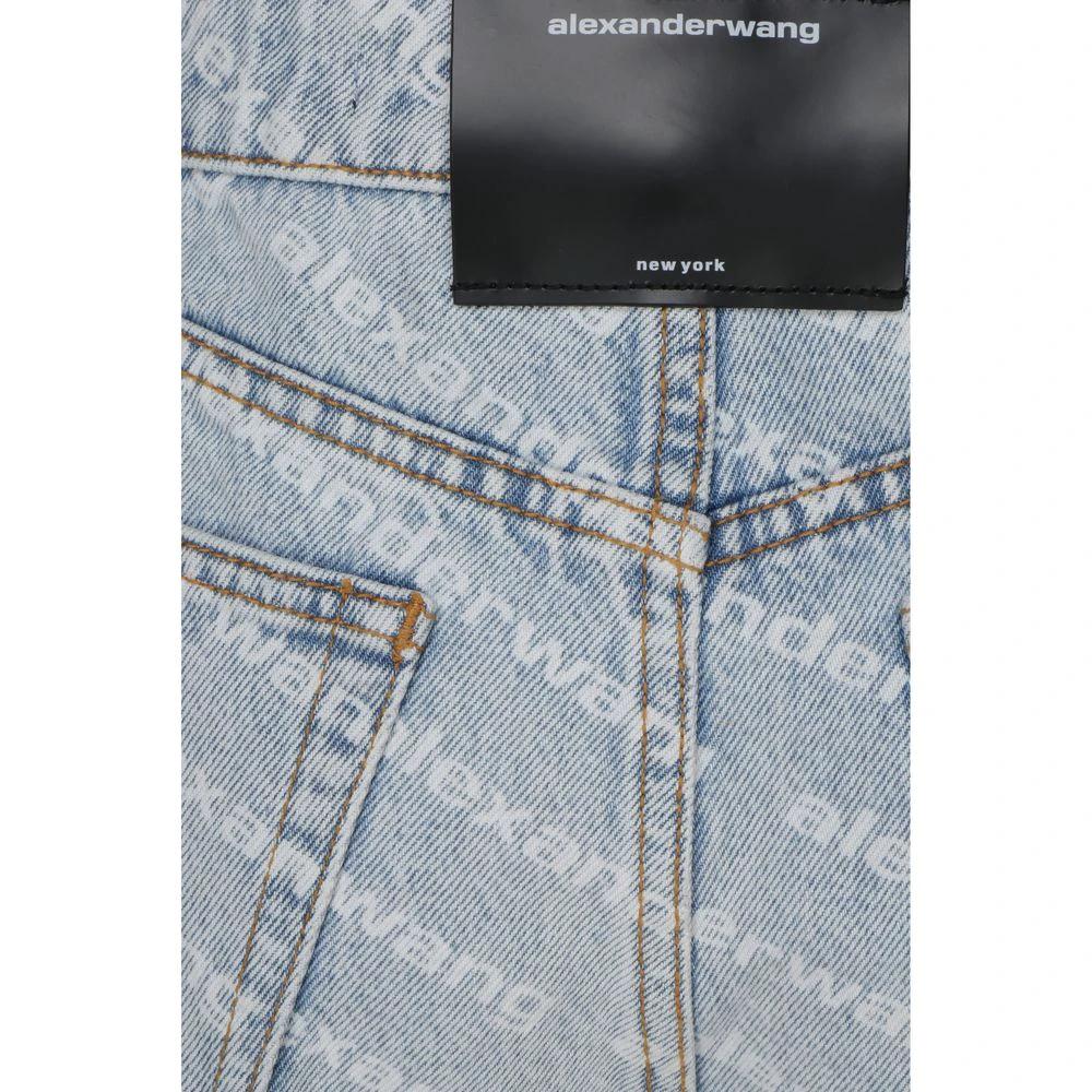 Alexander Wang Blue Cotton Bermuda Shorts by Alexander Wang