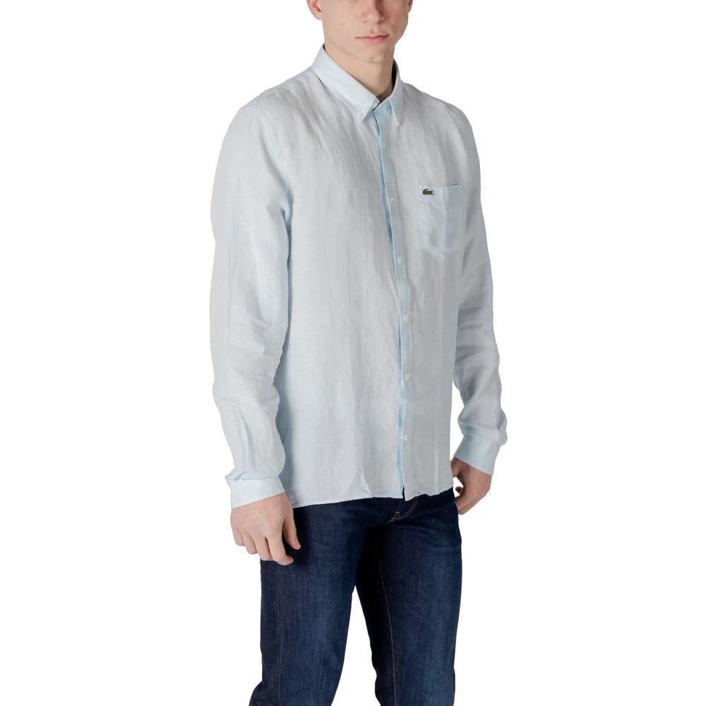 Lacoste Blue Linen Shirt by Lacoste