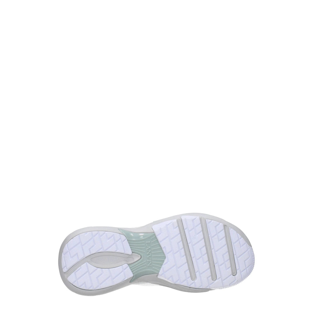 Baskets de sport en cuir blanc Lanvin