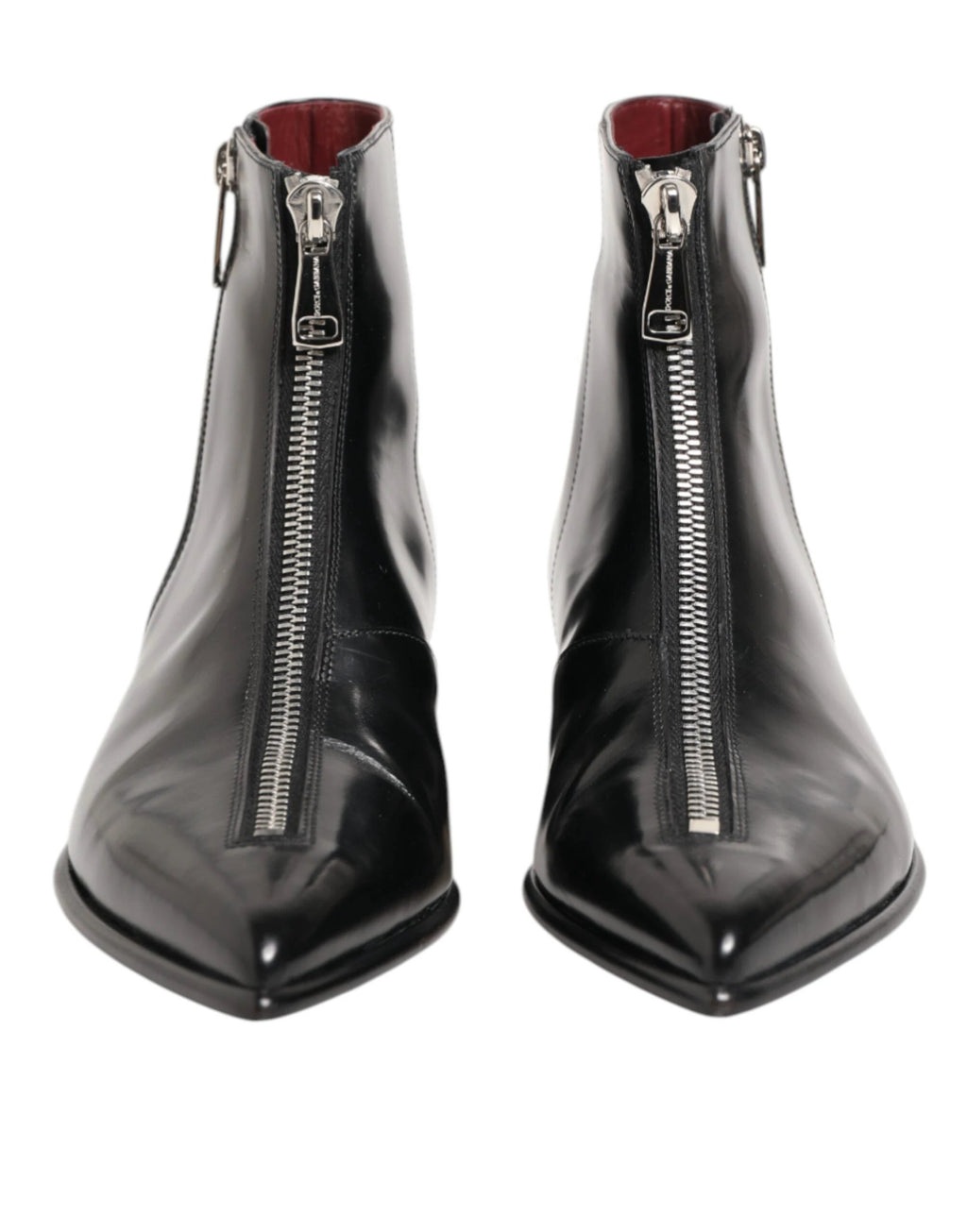 Dolce & Gabbana Black Leather Chelsea Short Ankle Boots Shoes by Dolce & Gabbana