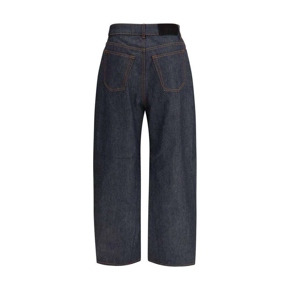 Givenchy Blue Cotton Casual Pants by Givenchy