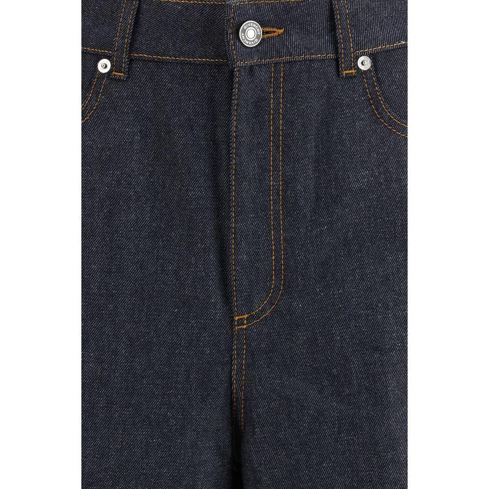 Givenchy Blue Cotton Casual Pants by Givenchy