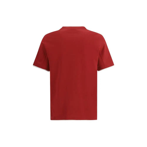 T-shirt en coton multicolore Brunello Cucinelli