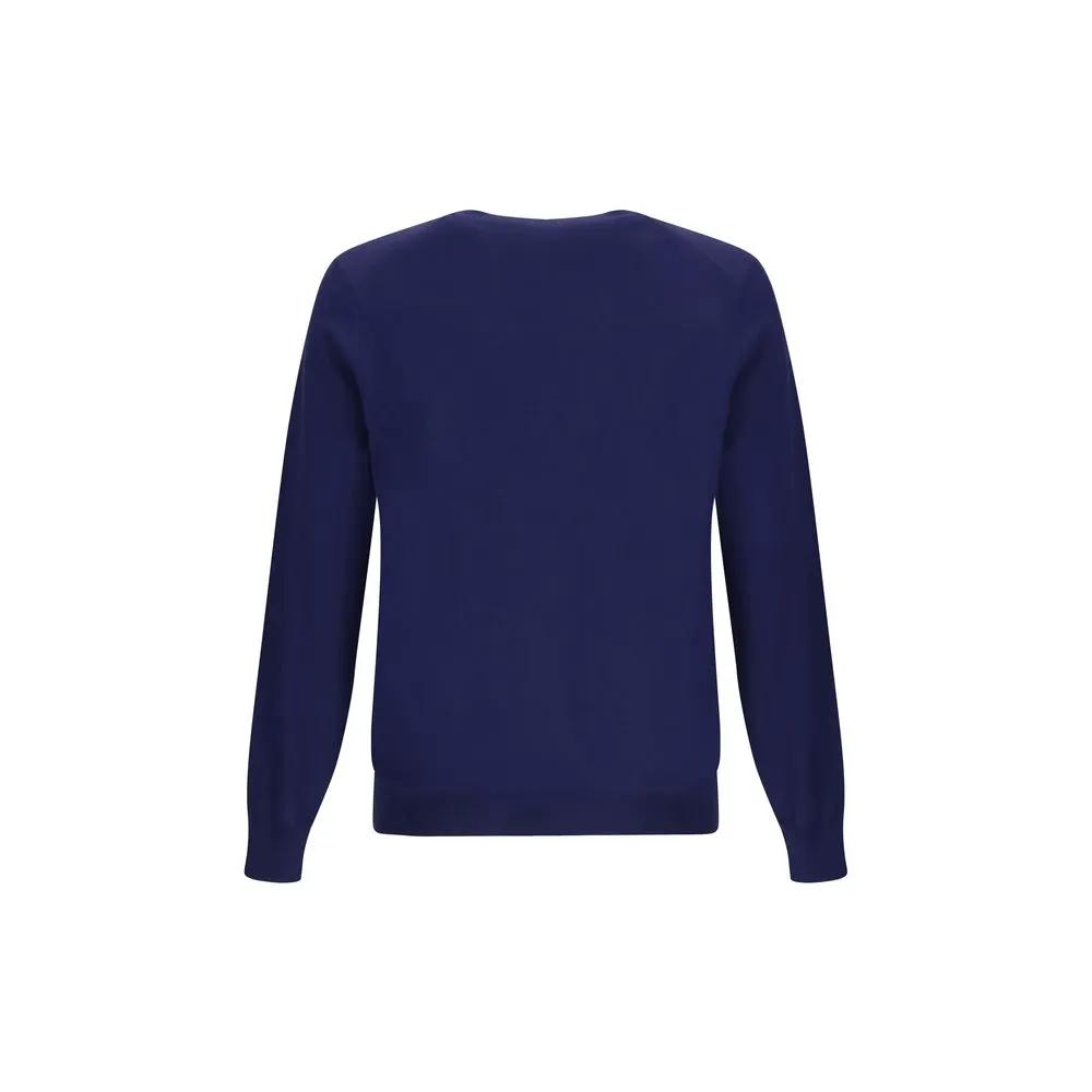 Brunello Cucinelli Blue Wool Oves Aries Sweatshirt