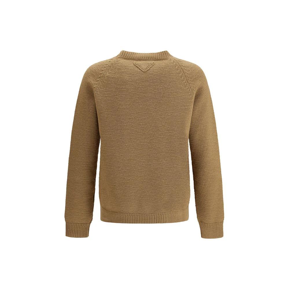 Prada Beige Wool Sweatshirt by Prada