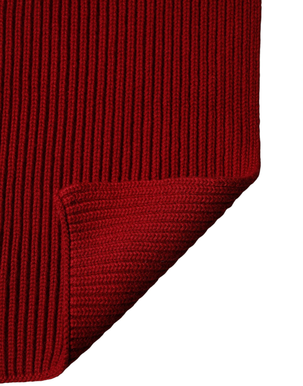 Dolce & Gabbana Red Wool Knitted Neck Wrap Shawl Men Scarf by Dolce & Gabbana