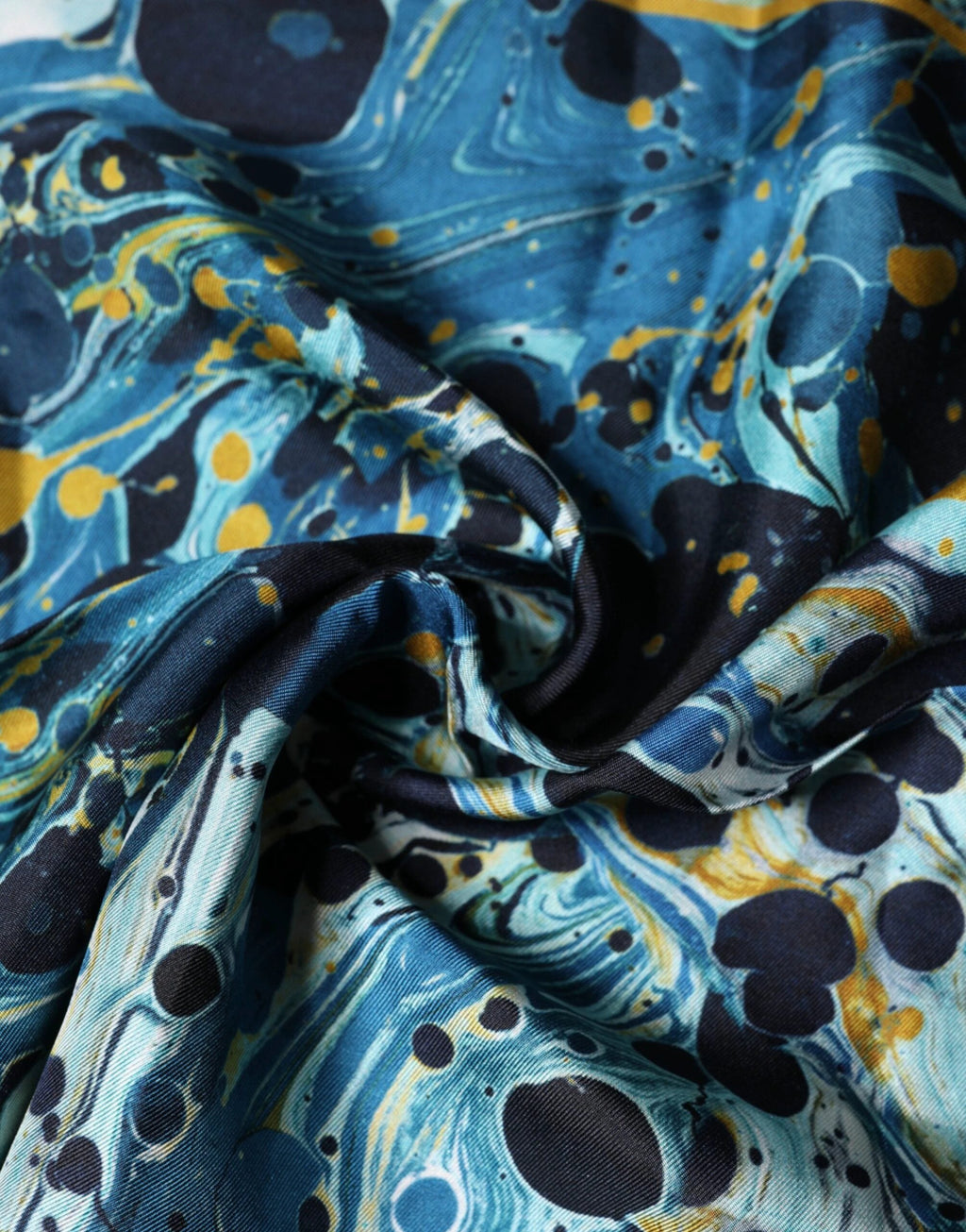 Dolce & Gabbana Multicolor Marble Square Foulard Scarf by Dolce & Gabbana