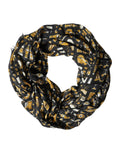 Dolce & Gabbana Black Jazz Club Print Neck Wrap Shawl Scarf by Dolce & Gabbana