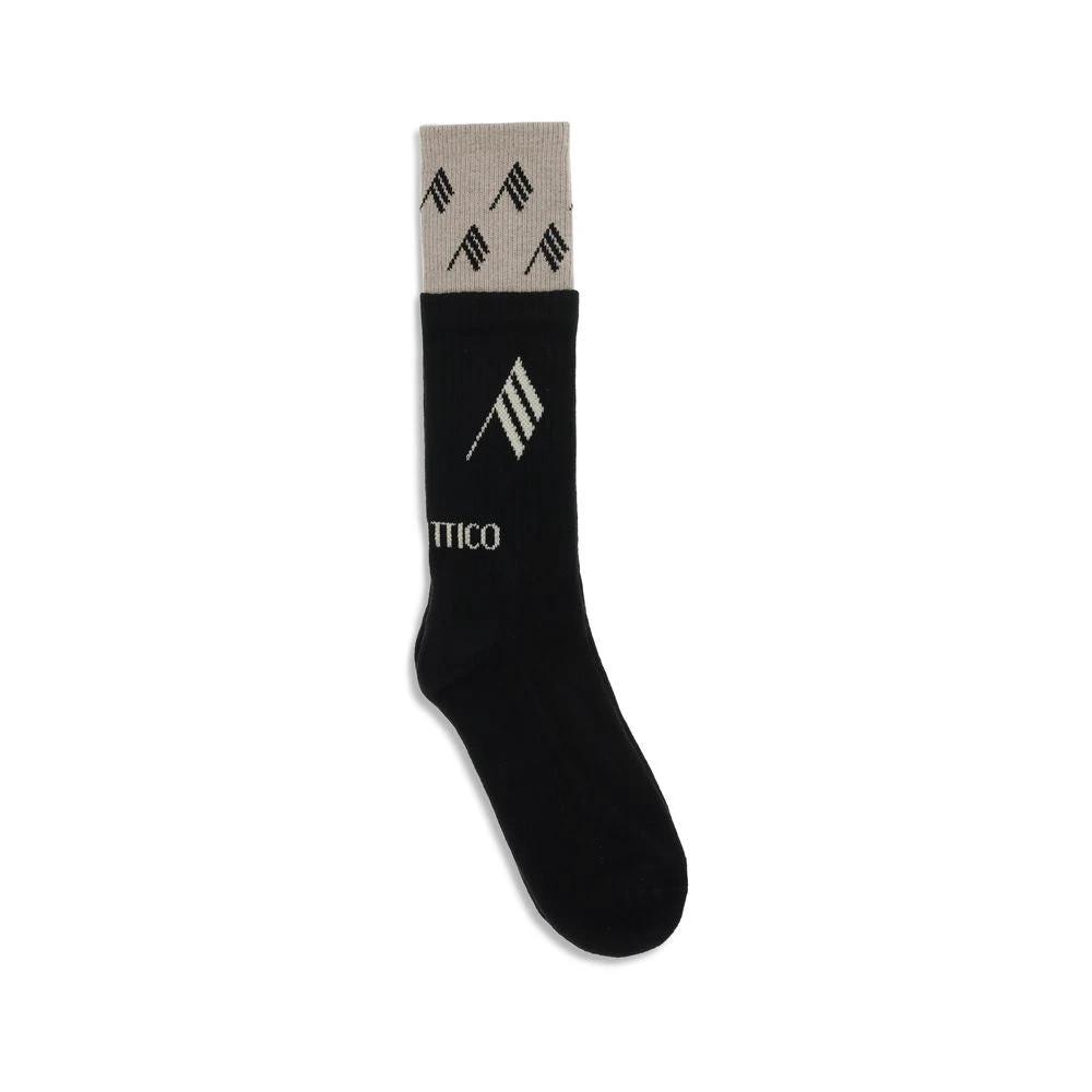 The Attico Black Cotton Socks by The Attico