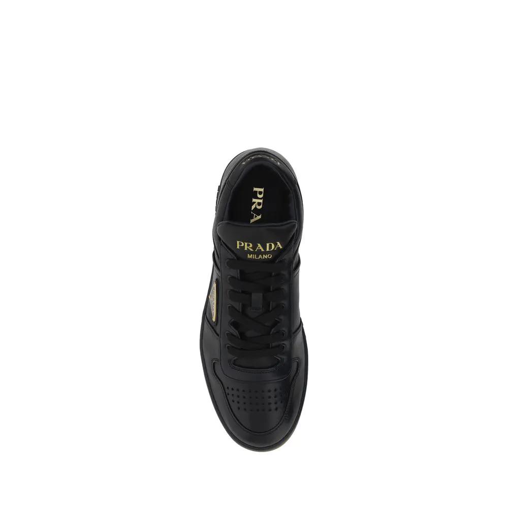 Prada Black Lamb Ovis Aries Aries Low Top Sneakers