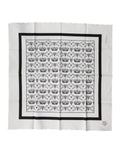 Dolce & Gabbana White Crown Cotton Men Square Foulard Scarf by Dolce & Gabbana