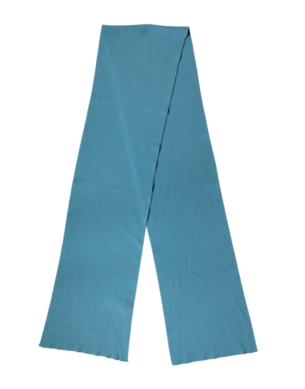 Dolce & Gabbana Blue Cashmere Knit Neck Wrap Shawl Scarf by Dolce & Gabbana