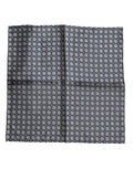 Dolce & Gabbana Blue Patterned Silk Square Handkerchief Scarf by Dolce & Gabbana