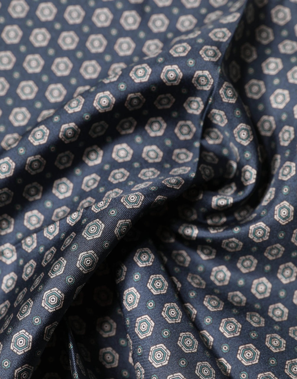 Dolce & Gabbana Blue Patterned Silk Square Handkerchief Scarf by Dolce & Gabbana