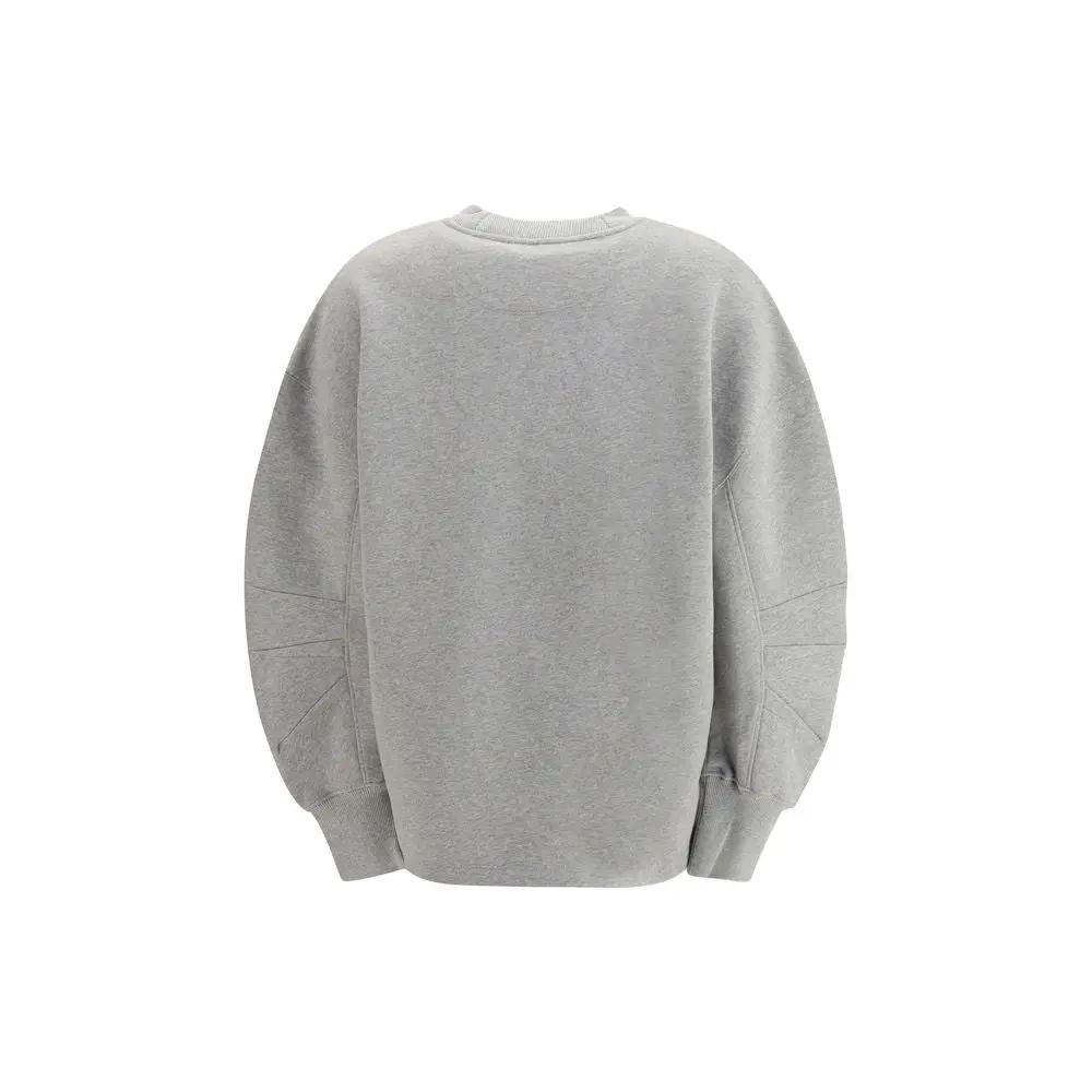 Sweat-shirt gris en coton Attico